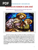 Novena Completa a San José Dormido | PDF | María, madre de Jesús | Oración