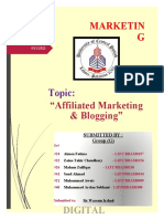 Affiliate Marketing Adnd Blogging, Digital C, Assign 1