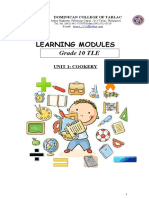 Learning Modules: Grade 10 TLE