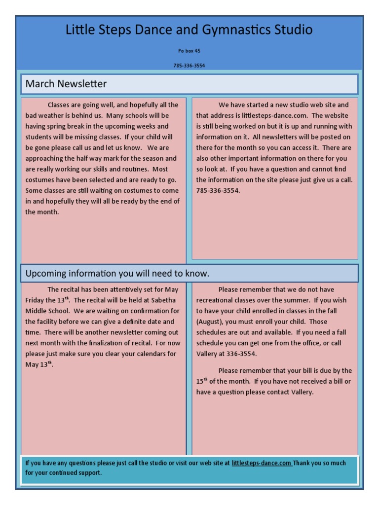 Newsletter Recrational | PDF