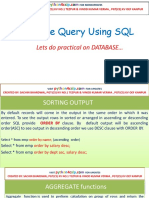 Database Query Using SQL
