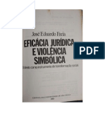 José Eduardo Faria - Eficácia jurídica e violência simbólica - Cap 1