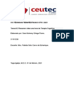 Terapia cognitiva: resumen de una hora de psicología cognitiva