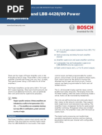 Communications Systems - Prs XPXXX and LBB 4428/00 Power Amplifiers