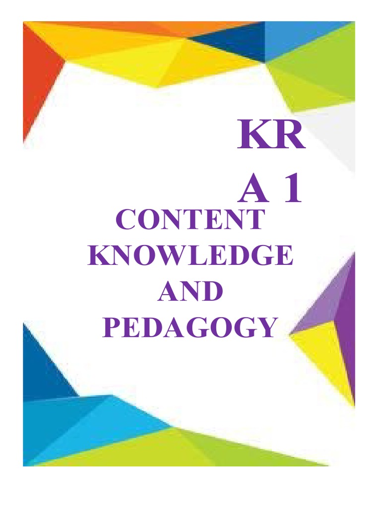 Content Knowledge AND Pedagogy | PDF