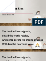 003 - The Lord in Zion Reigneth