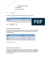 Metodología cálculo caudales aguas residuales