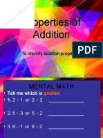 Properties of Addition.