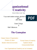 Organizational Creativity: "If You Want Creative Workers, Give Them Enough Time To Play" - John Cleese