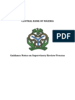 Central Bank of Nigeria (2013), Guidance Notes On Supervisory Review Process
