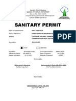 Sanitary Permit: Quezon City Health Department