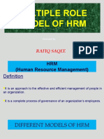 Multiple Role Model of HRM