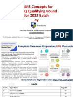 DBMS Concepts for InfyTQ Qualifying Round