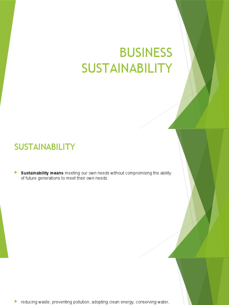Sustainable Business Practices | PDF | Science & Mathematics ...