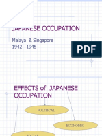 Japanese Occupation: Malaya & Singapore 1942 - 1945
