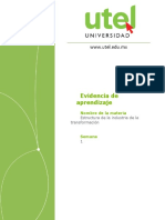 Evidencia de Aprendizaje - Estructura de La Industria de La Transformación - B - S1 - P