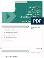 Examen Entrada - Liderazgo