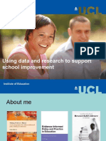 Using Data and Research To Support School Improvement