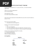 Data Structures Through C Language: List of Algorithms