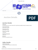 E-Auctions - MSTC Limited-CSTC-BELGHORIA-04.07.2019
