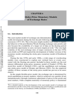 Other Stickyprice Monetary Models of Exchange Rates 2009