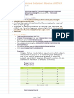 Analysis of Variance or ANOVA