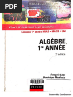 Algèbre 1re Année. Cours Et Exercices Avec Solutions - François Liret Dominique Martinais