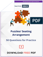 50 Puzzles Seating Arrangement Questions Download PDF Compressed