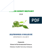 Green Audit Report: Alphonsa College