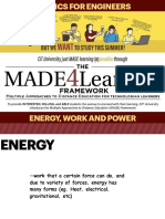 Energy, Work & Power