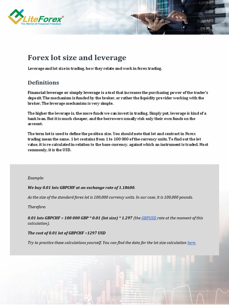 Forex Lot Size and Leverage Explained | PDF