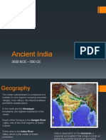 Ancient India: Geography, Civilizations, Aryan Culture and Caste System