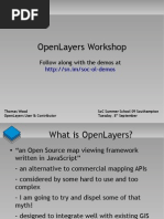 Openlayers Workshop: Follow Along With The Demos at