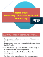 Chapter Three: Conducting Literature Review and Referencing