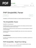 PHP SimpleXML Parser