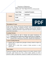 Analytical Geometry 1