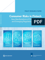 Consumer Risks in Fintech New Manifestations of Consumer Risks and Emerging Regulatory Approaches Policy Research Paper