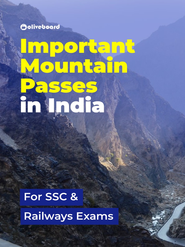 Major Mountain Passes in India - UPSC IAS