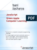 Javascript Green Apple Computer Learning