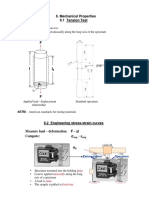 Mechanical Properties 6.1 Tension Test: Gage Length, L