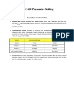 1 LW C480 Parameter Settings