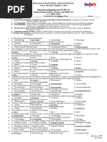 Finals Exam UCSP