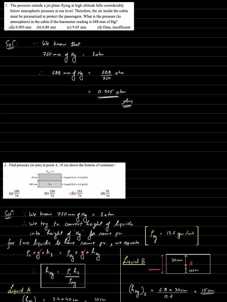 Physics Problem Solving Guide | PDF | Gases | Liquids