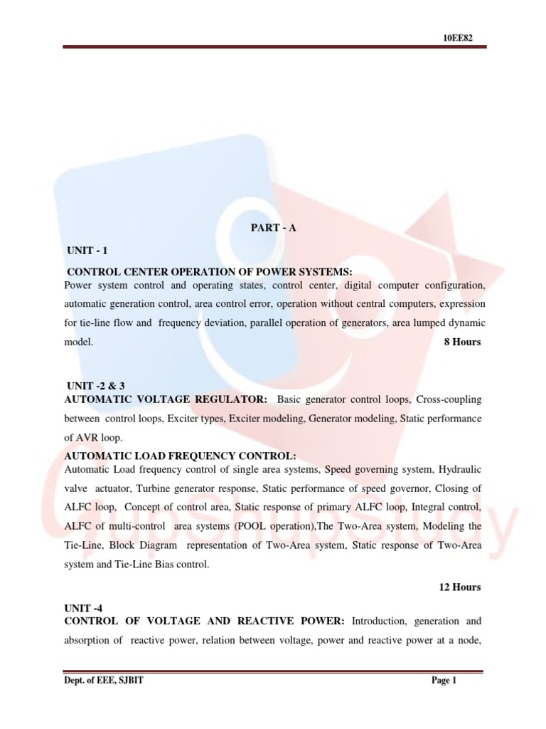 Power System Operation & Control Guide | PDF | Scada | Electric Power ...