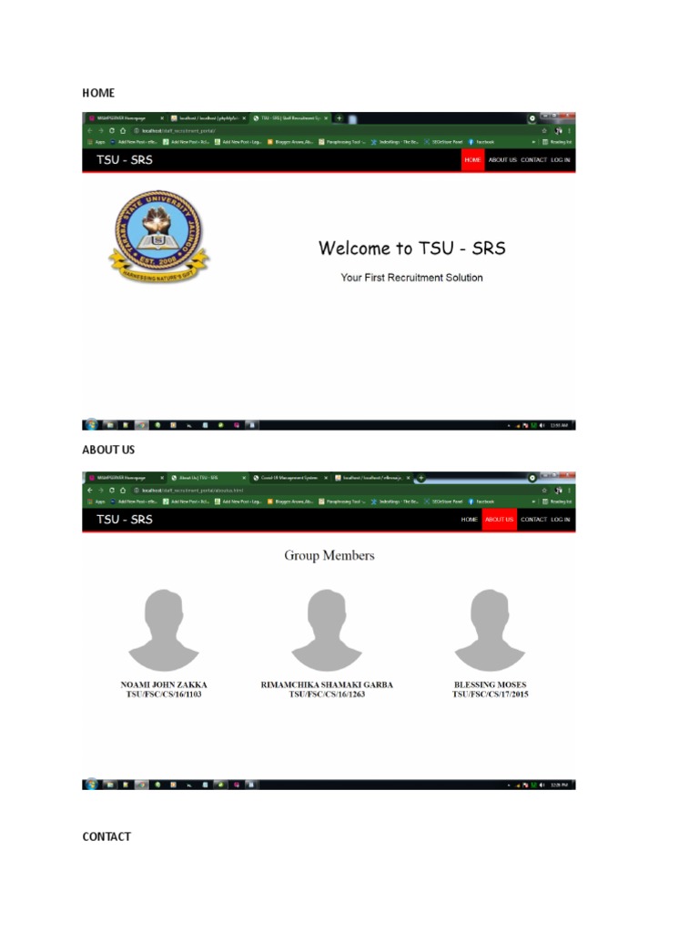 TSU Staff Recruitment System Overview | PDF | Information Technology ...