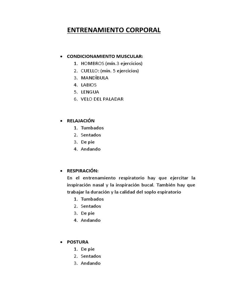 Entrenamiento Corporal para la Voz | PDF | Crecimiento personal y ...