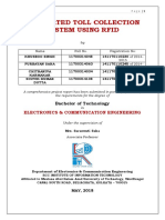 Automated Toll Collection System Using Rfid: Electronics & Communication Engineering