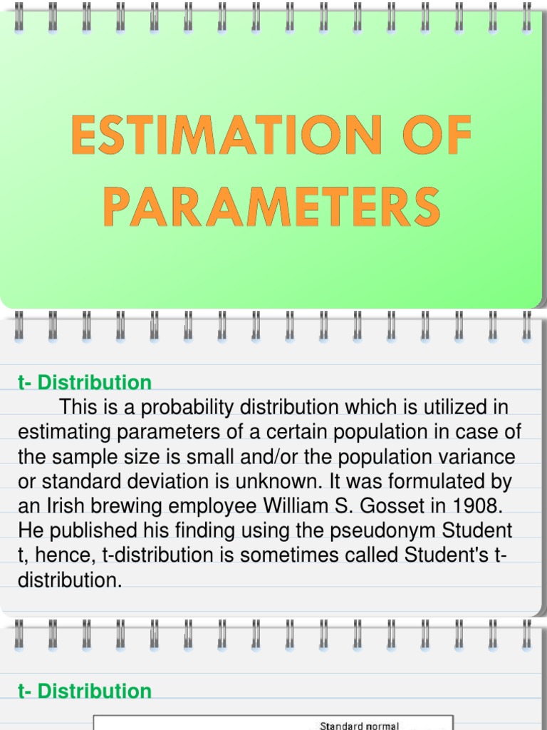 Estimation of Parameters 2 | PDF | Confidence Interval | Sample Size ...