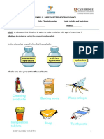 Acids, alkalis and pH indicators