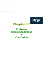 Problems, Recommendations & Conclusion